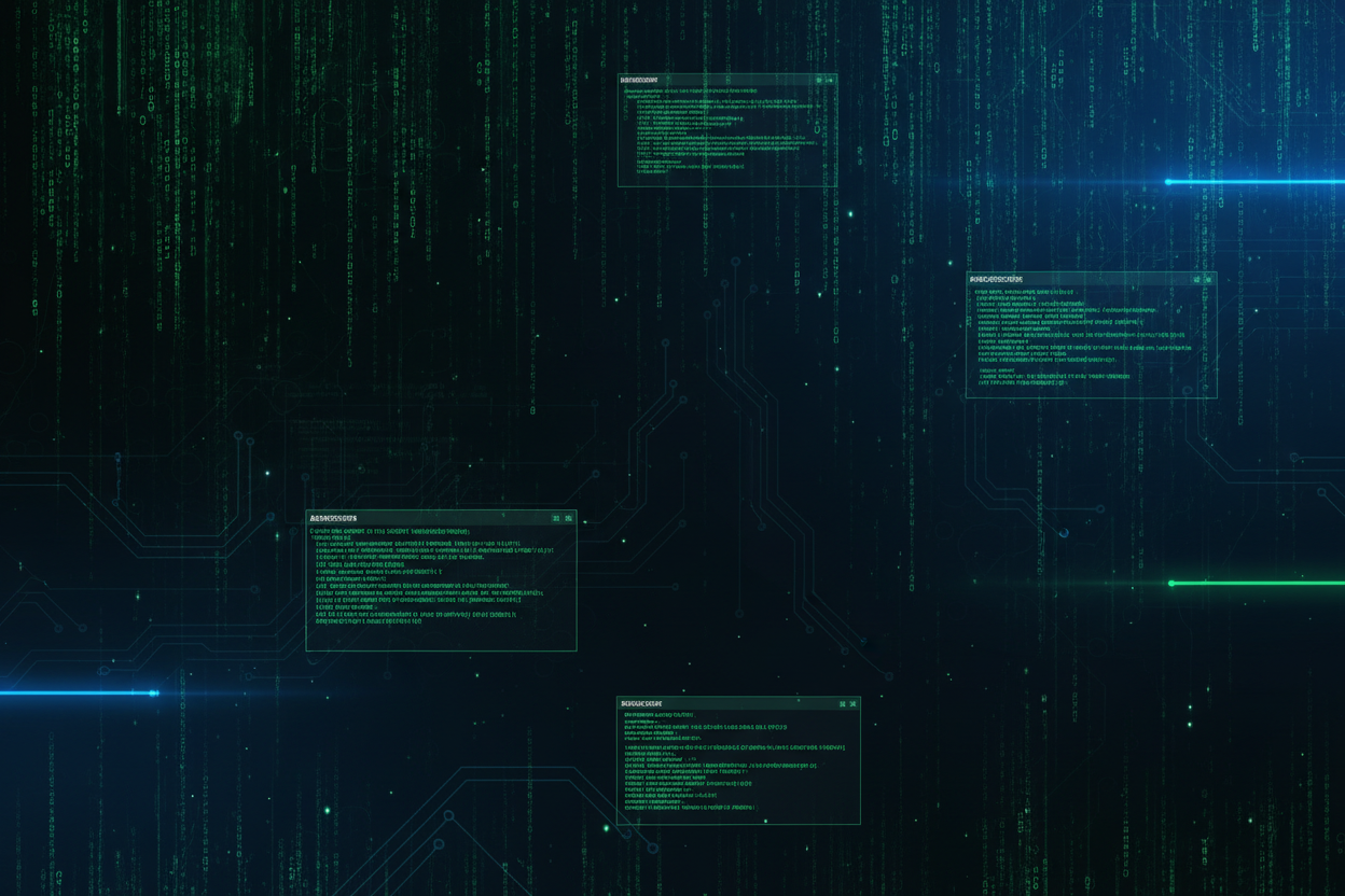 A background with a hacker feel. Similar do some of the images I have provided