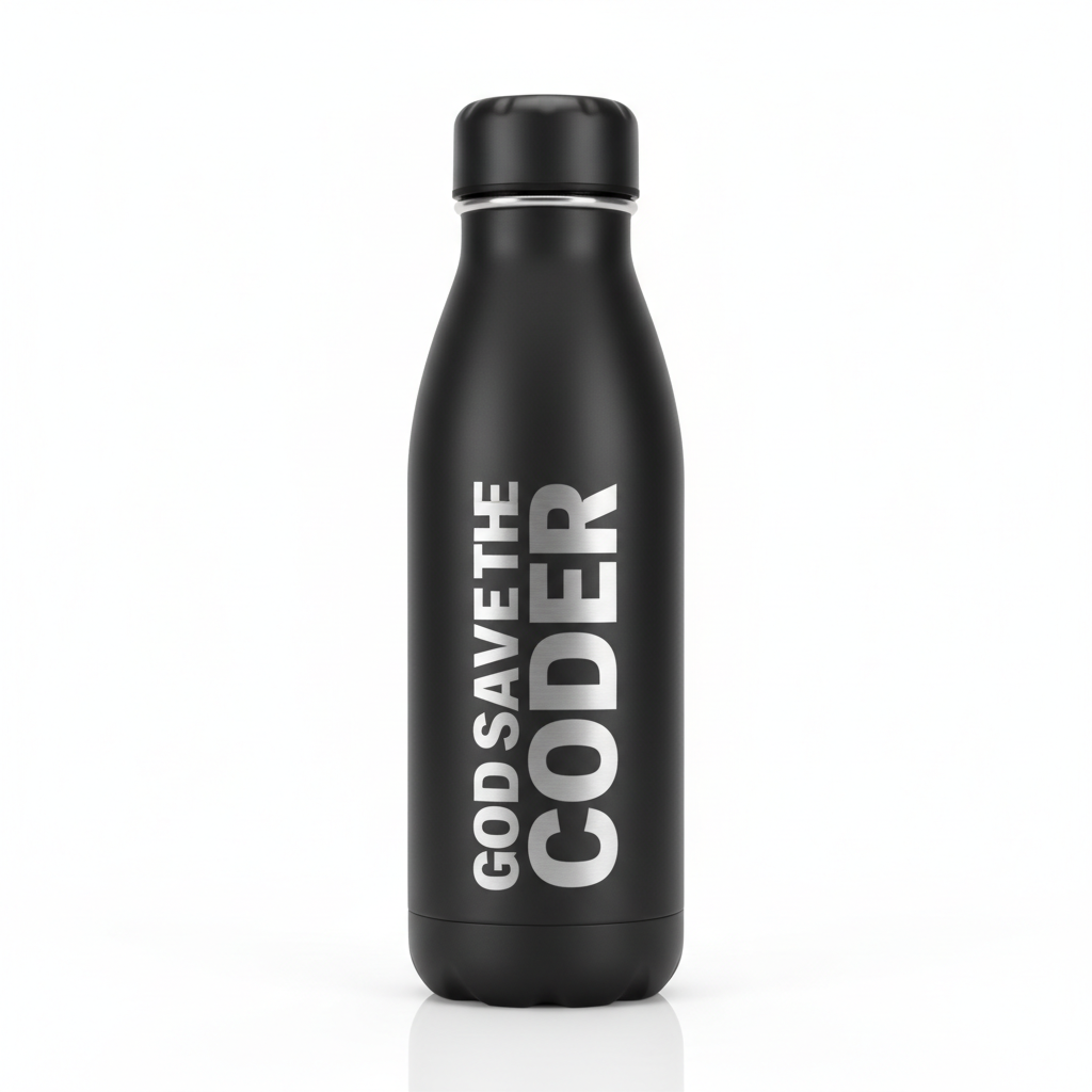 God Save The Coder Water Thermos